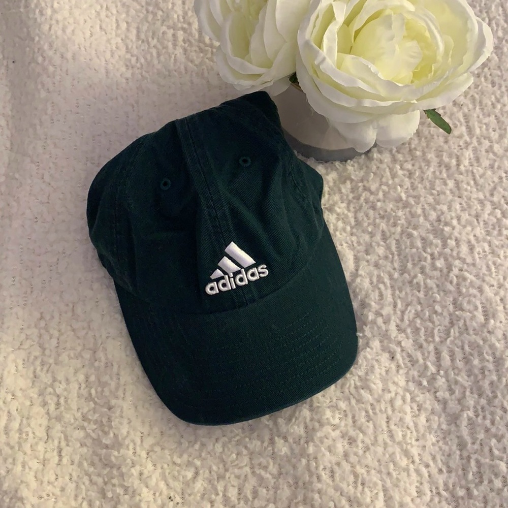 Hunter green Adidas hat
